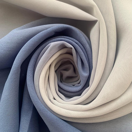 Ombré Chiffon Hijab - Moonlight Grey