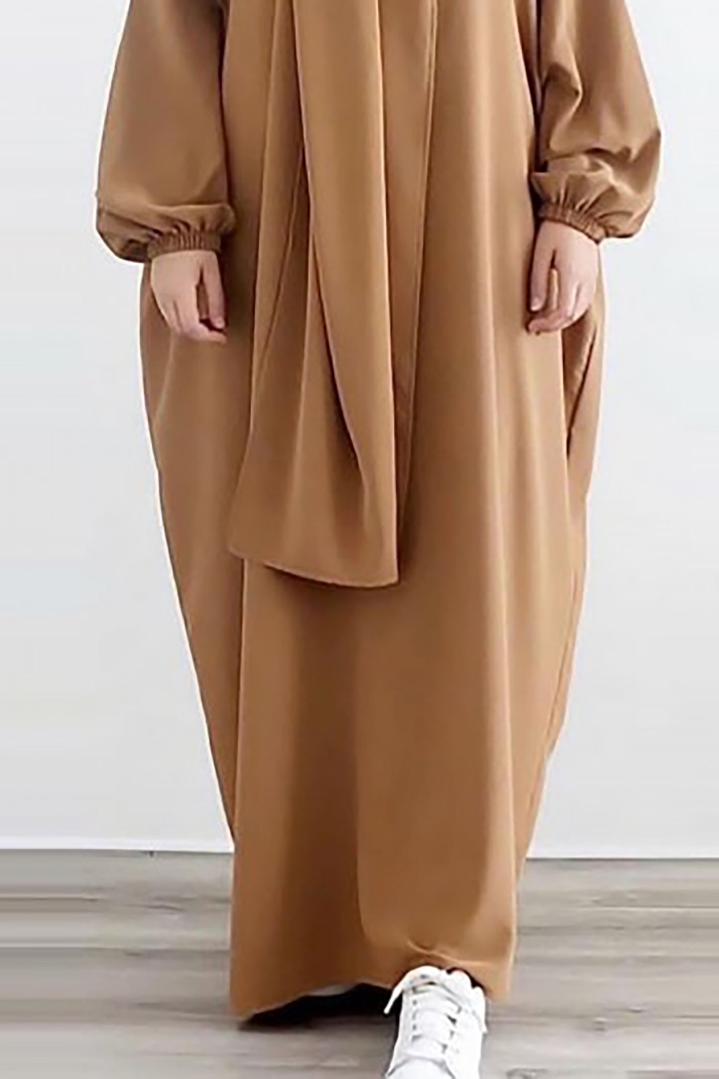 rusty brown loose plain abaya